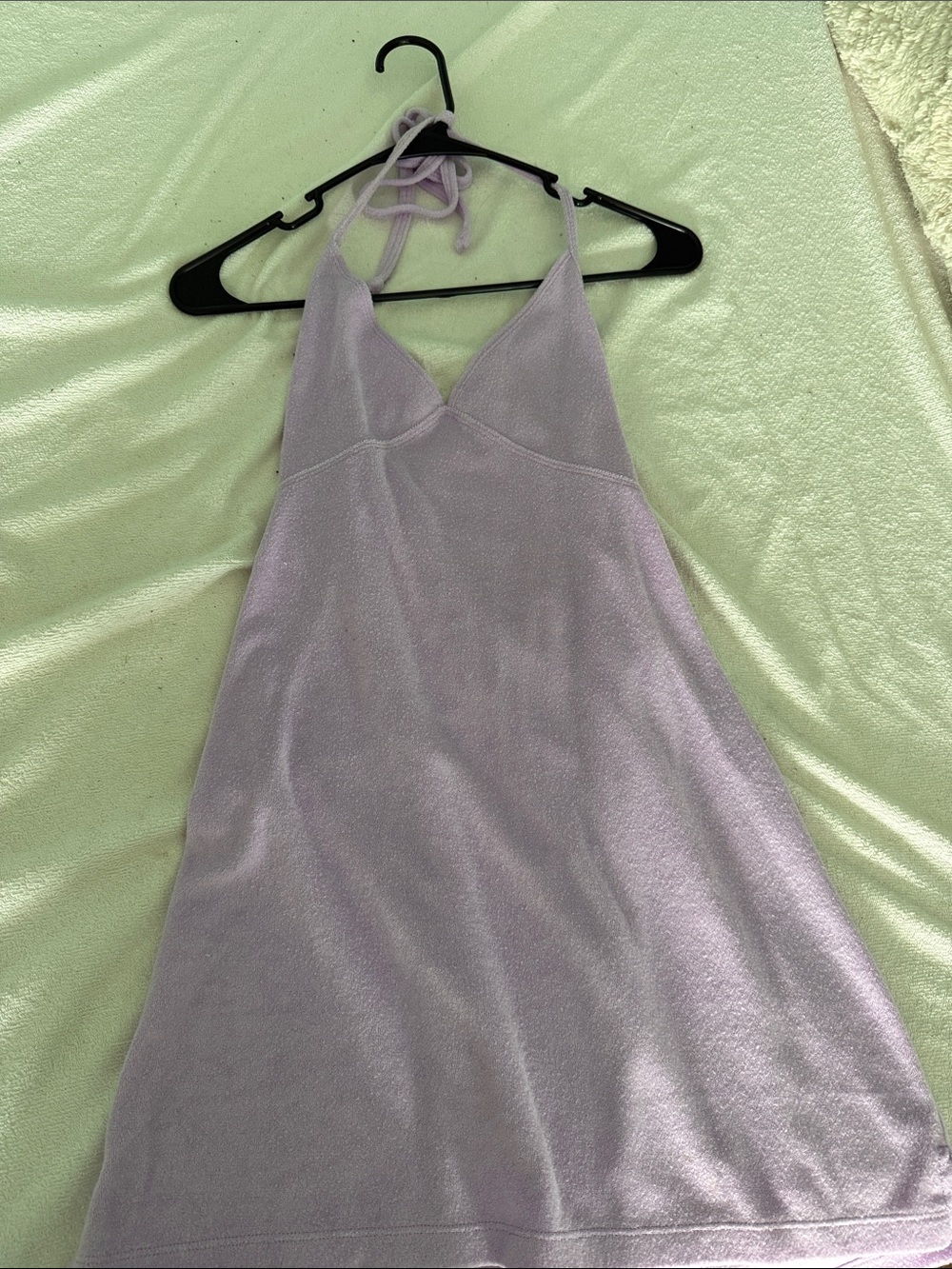 Lilac Halter Slip Dress